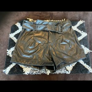 Fashion Nova Faux Leather Shorts